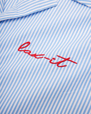 Light Blue Striped Button-up Shirt