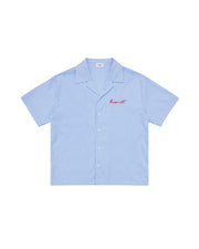 Light Blue Striped Button-up Shirt
