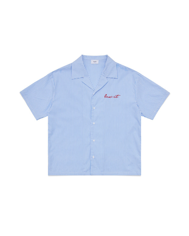 Light Blue Striped Button-up Shirt